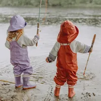 BROWN WATERPROOF RAIN BOOTS