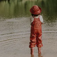 BROWN WATERPROOF RAIN BOOTS