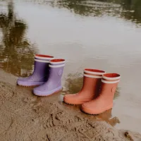 BROWN WATERPROOF RAIN BOOTS