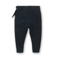 Girls sweatpants black with bow tie