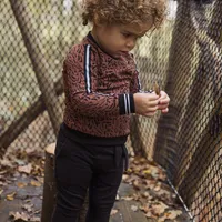 Girls sweatpants black with bow tie