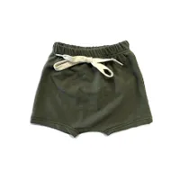 THE OLIVE HAREM SHORTS