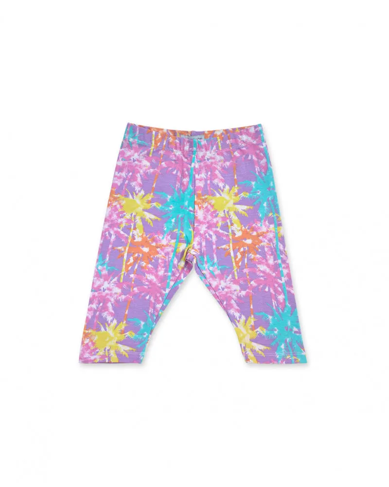 Paradiso beach printed jersey cycling leggings