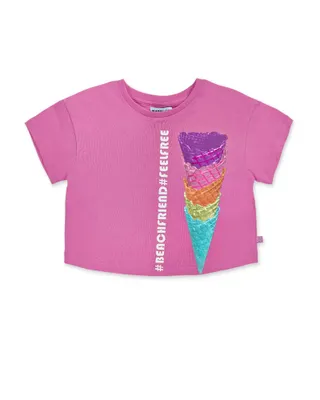 Pink knit t-shirt Paradiso beach