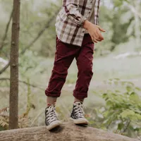 REGULAR FIT BURGUNDY DENIM, CHILD