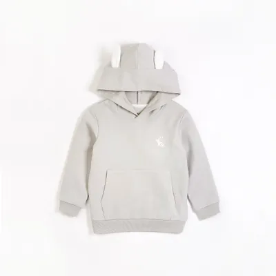 Pale Blue Hooded Bunny Ears Sweatshirt