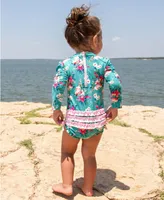 Fancy Me Floral One Piece Rash Guard