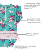 Fancy Me Floral One Piece Rash Guard