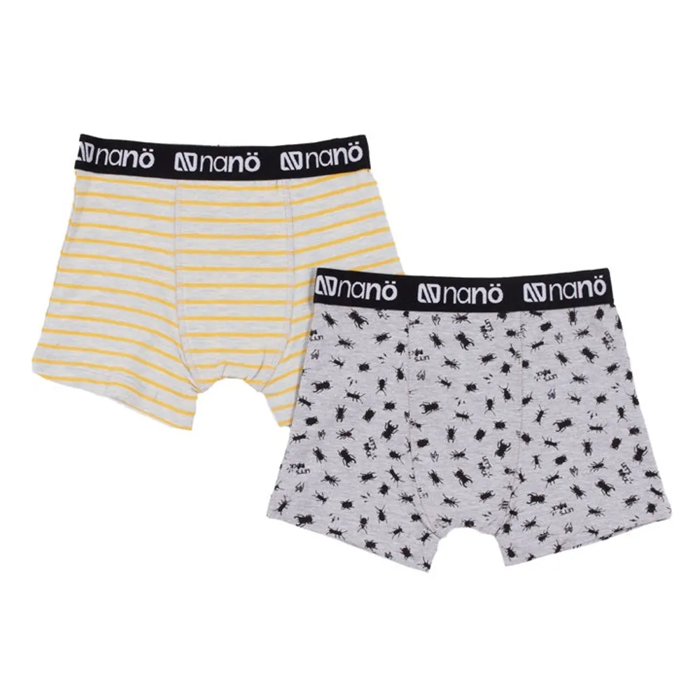 BOXERS, PACK OF 2 - GREY