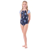 ONE-PIECE RASHGUARD SWIMSUIT - NAVY