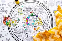 Le sentier des animaux- Giant coloring poster + Game Board (French version only)