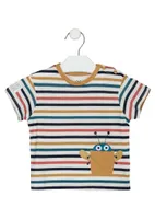 Short Sleeve T-Shirt with Stripes, Baby