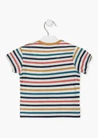 Short Sleeve T-Shirt with Stripes, Baby