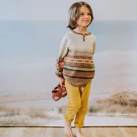 MUSTARD PANT RELAXED FIT FRENCH TERRY, CHILD