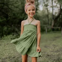 GREEN SKIRT OR DRESS MUSLIN, CHILD