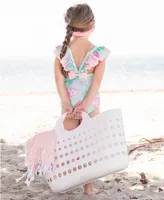 Bloom Ruffle V-Back One Piece