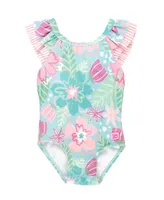 Bloom Ruffle V-Back One Piece