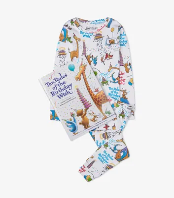 Ten Rules of the Birthday Wish Book and Pajama Set