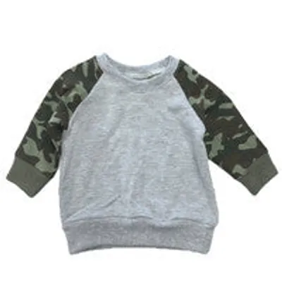 Camo and Grey Raglan