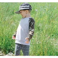 Camo and Grey Raglan