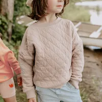 GREY SWEATER QUILTED JERSEY, CHILD