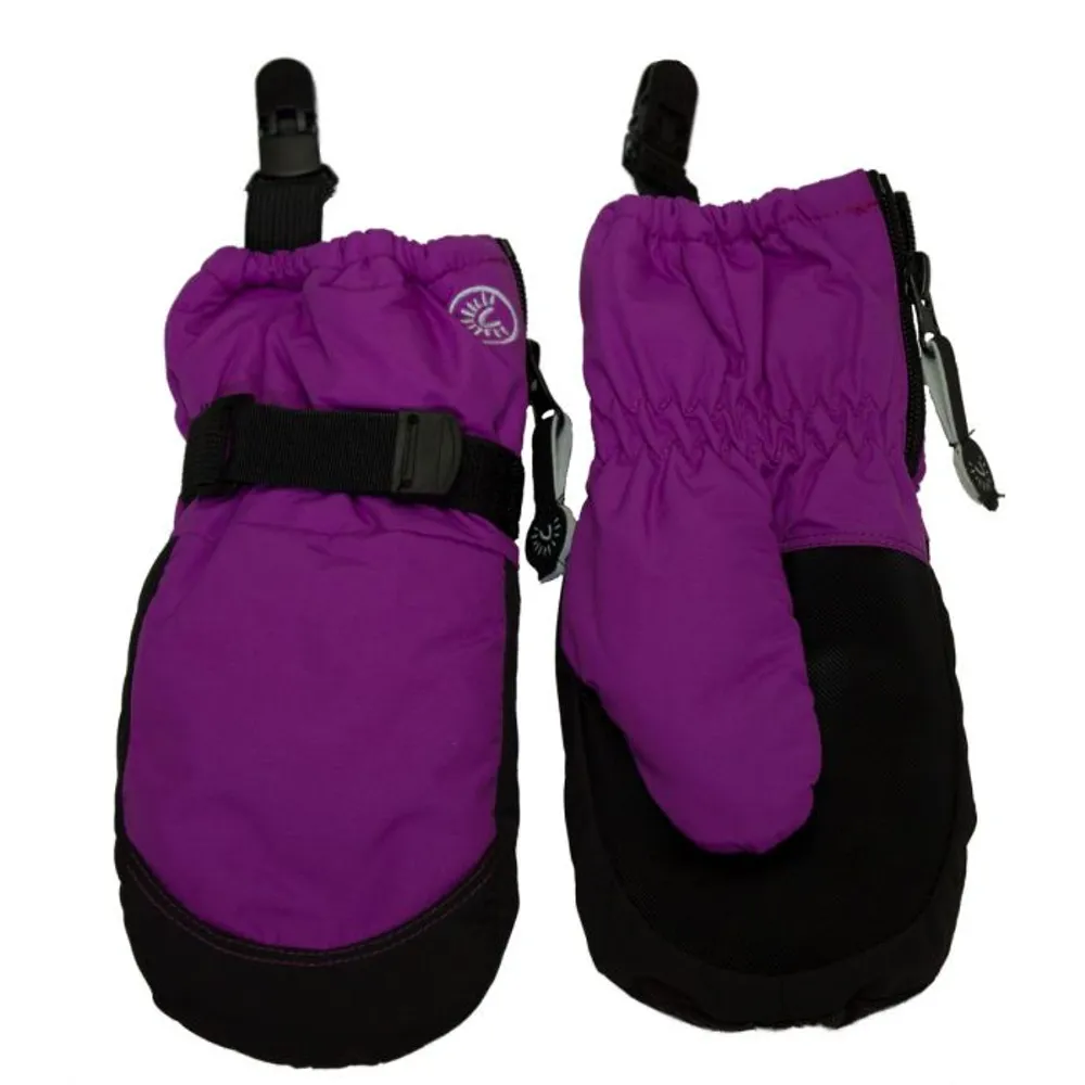 Mittens with Clips - Imperial Purple