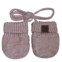 Cotton Knit Baby Mittens (Multiple Colors)