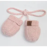 Cotton Knit Baby Mittens (Multiple Colors)