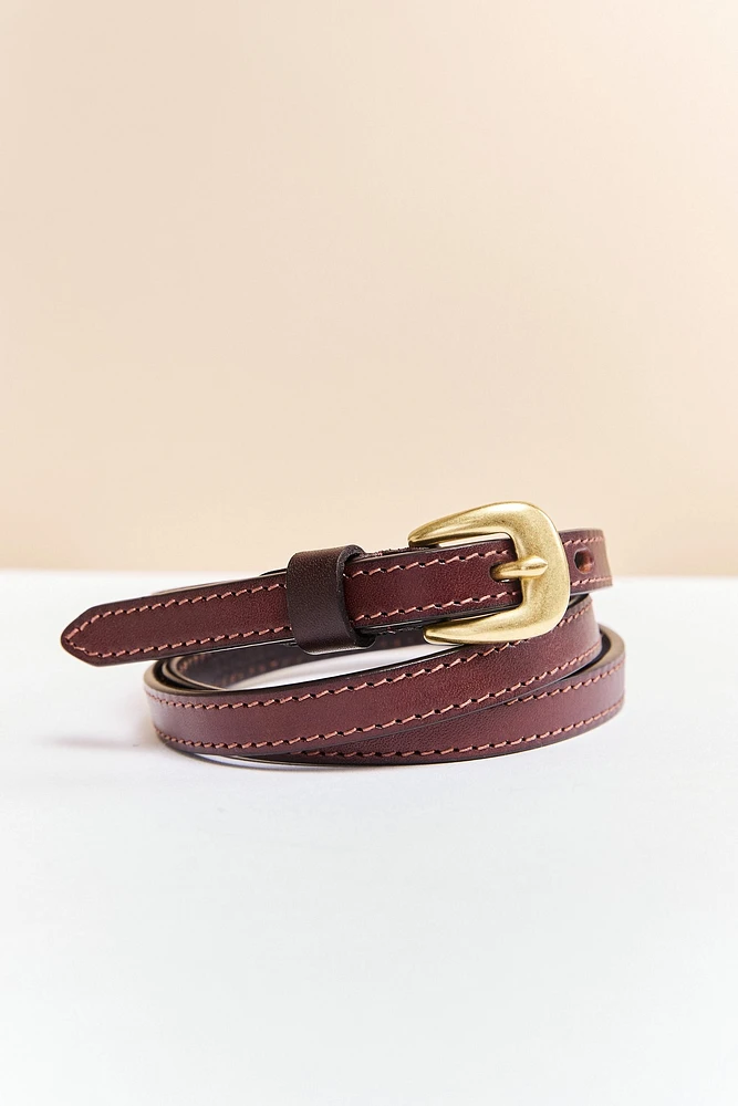 Ceinture étroite en cuir