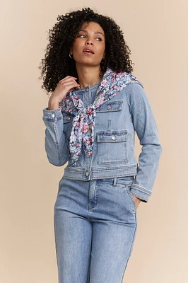 Foulard motif floral