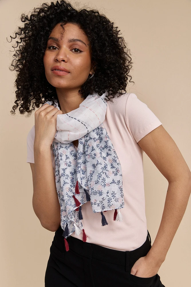 Foulard motif floral