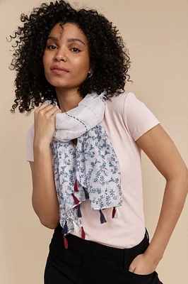 Foulard motif floral