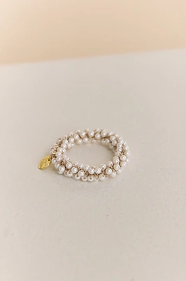 Élastique à cheveux en perles