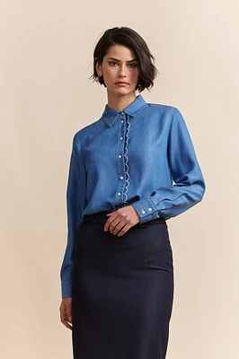 Denim look shirt