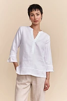 Blouse en lin fluide