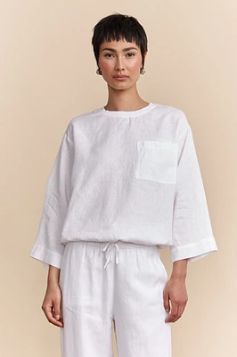 Top ample en lin