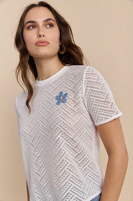 Boxy short sleeve top
