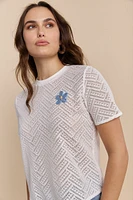 Boxy short sleeve top