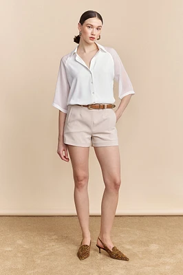 Mini short taille haute