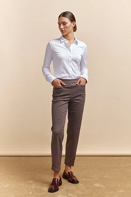 Pantalon extensible à taille élastique