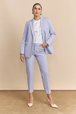 Cropped pants with cuff