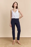 Pantalon droit écourté