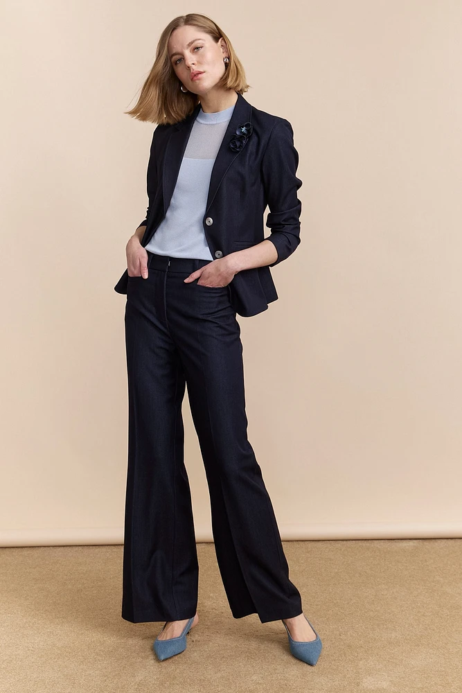 Pantalon jambe évasée