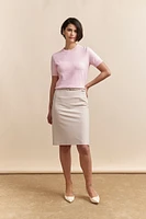 Pencil skirt with belt