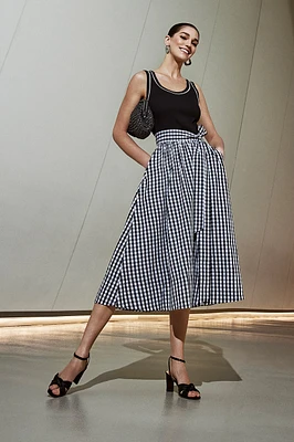 Robe à motif vichy