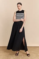 Robe maxi sans manches