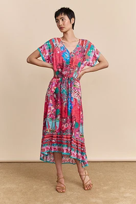 Bohemian floral printed dress