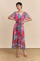 Bohemian floral printed dress