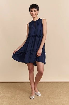 Robe fluide à volants
