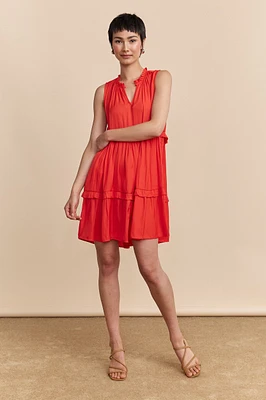 Robe fluide à volants